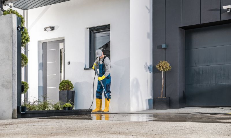 Garage Floor Power Washing